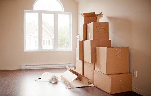 Local removals team planning a move in Stepney street