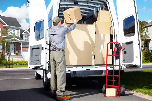 Boxes and household items prepared for small removals